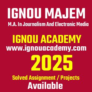 IGNOU MAJEM SOLVED ASSIGNMENT 2025